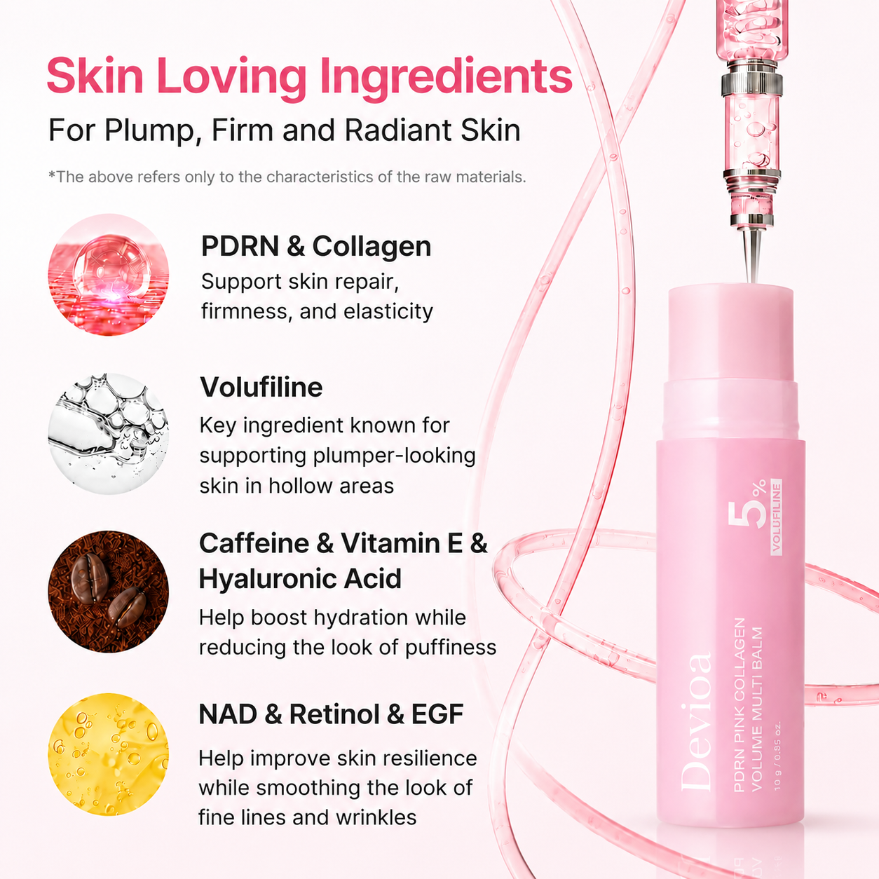 Last Day Buy 1 Get 1 Free Devioa Korean PDRN Pink Collagen Volume Multi Balm
